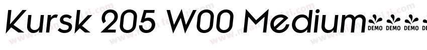 Kursk 205 W00 Medium字体转换